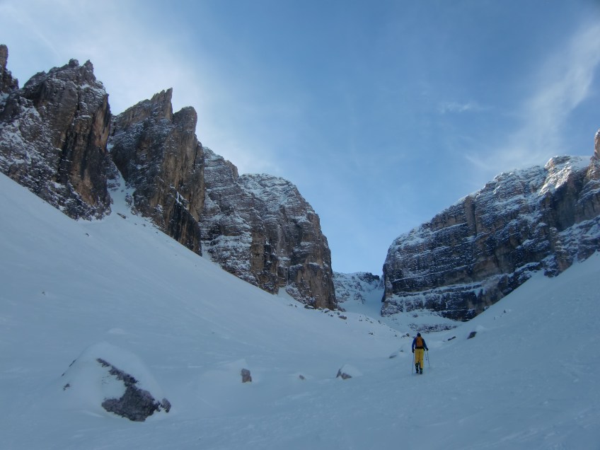 Ambiance dolomythique dans le Val Mesdi.
