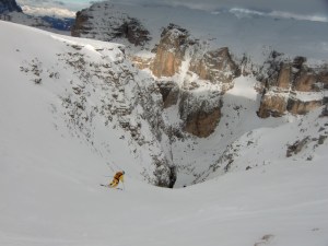 Plongeon vers le Holzer.
