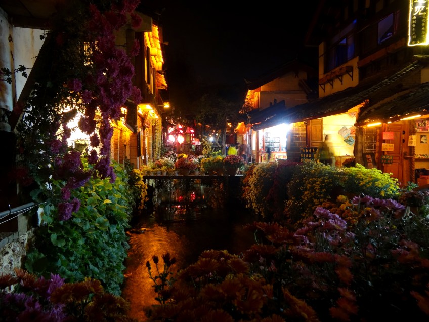 Lijiang, une ville...fleurie.