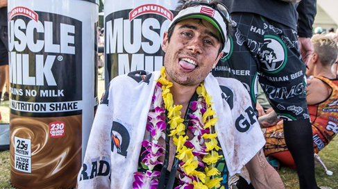 Ben à l'arrivée, content.