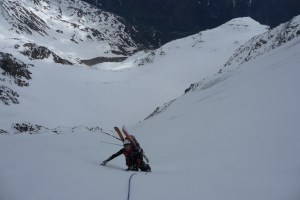 Tifix à mètres -10 du sommet de la face