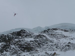 Hélico de collègue Freerideuse