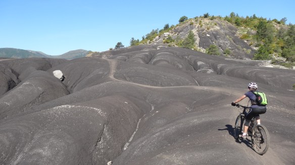 Maëlle ride les Terres Noires.