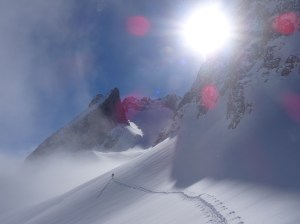 Grand Pic de la Lauzière, une brève incursion au-dessus des nuages
